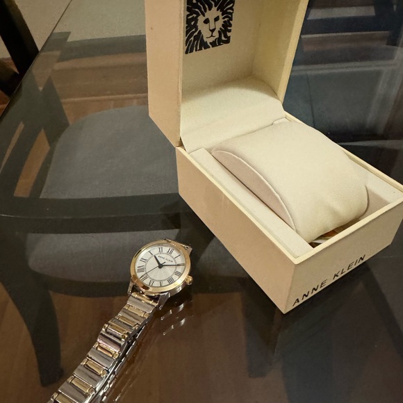 Anne Klein Silver and Gold Watch - Picture 2 of 6
